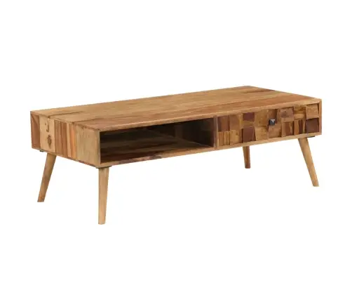 Kafijas Galdiņš, 110X50X37 Cm, Masīvs Rožkoks, Medus Krāsa Vidaxl