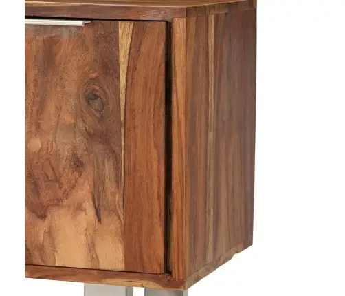 Tv Skapītis, 118X30X40 Cm, Masīvs Rožkoks, Medus Krāsas Apdare Vidaxl