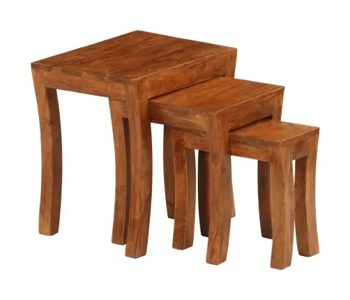 Galdiņu Komplekts, 3 Gab., 50X35X50 Cm, Akācijas Masīvkoks Vidaxl Galdiņu Komplekts, 3 Gab., 50X35X50 Cm, Akācijas Masīvkoks Vidaxl