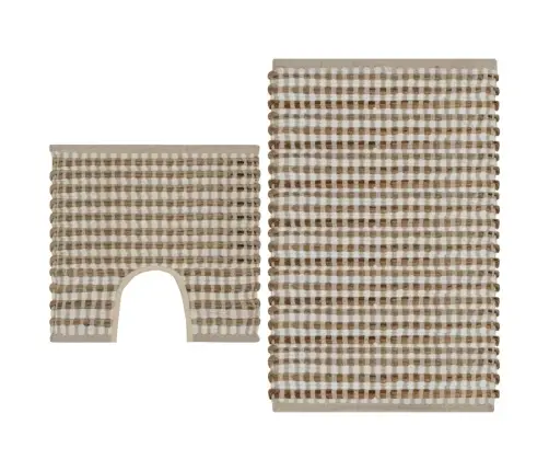 Käsitsi Punutud Džuudist Vannitoamatid, Kangas Naturaalne/Valge