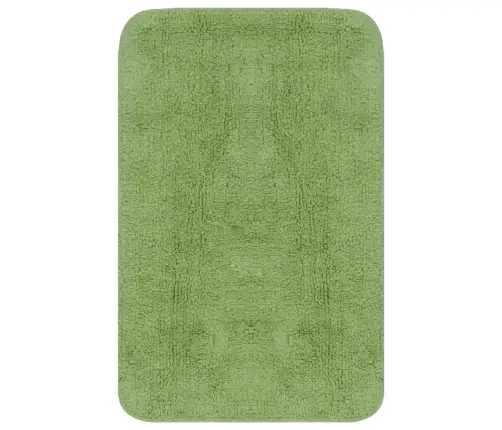 Vannasistabas Paklāji, 3 Gab., Zaļš Audums Vidaxl