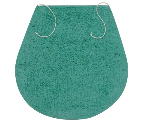 Vannasistabas Paklāji, 3 Gab., Tirkīza Krāsas Audums Vidaxl