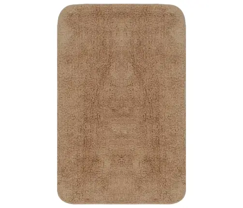 Vannasistabas Paklāji, 2 Gab., Bēšs Audums Vidaxl