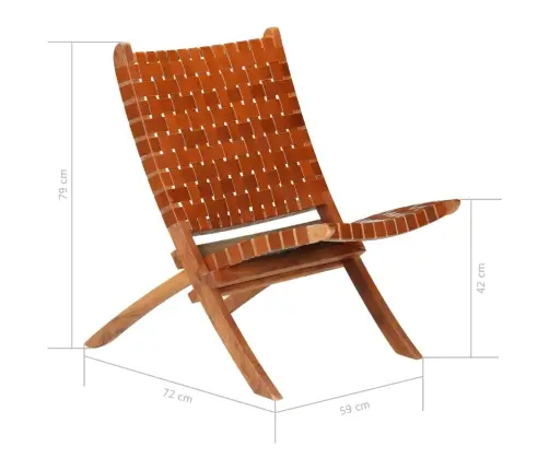 Kokkupandav Tool, Põimitud, Pruun, Ehtne Nahk