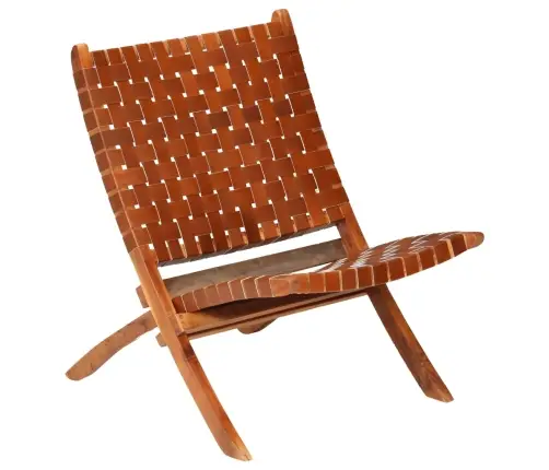 Kokkupandav Tool, Põimitud, Pruun, Ehtne Nahk