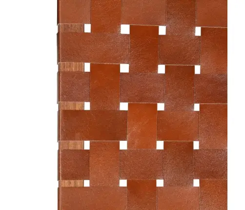 Kokkupandav Tool, Põimitud, Pruun, Ehtne Nahk