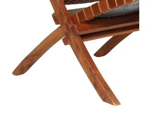 Kokkupandav Tool, Põimitud, Pruun, Ehtne Nahk