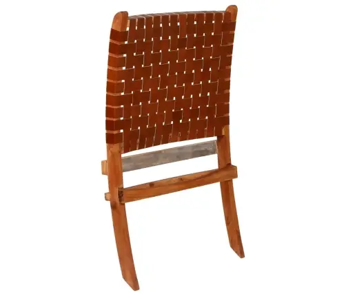 Kokkupandav Tool, Põimitud, Pruun, Ehtne Nahk