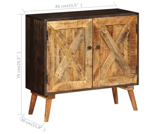 Kumode, 85X30X75 Cm, Mango Masīvkoks Vidaxl