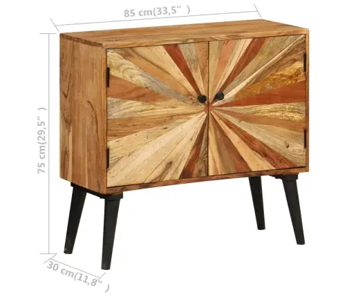 Šoninė Spintelė, Mango Medienos Masyvas, 85X30X75Cm