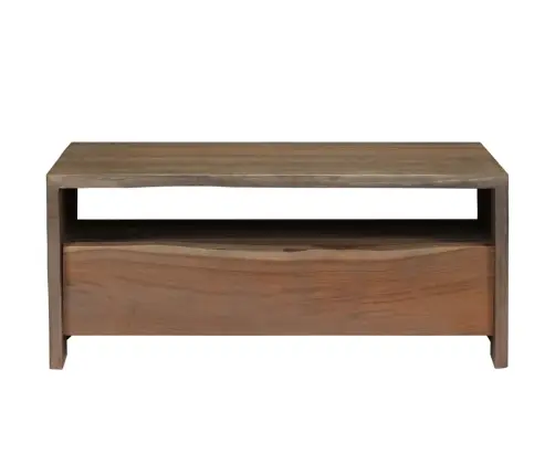 Kafijas Galdiņš, Akācijas Masīvkoks, 90X50X40 Cm, Pelēks Vidaxl