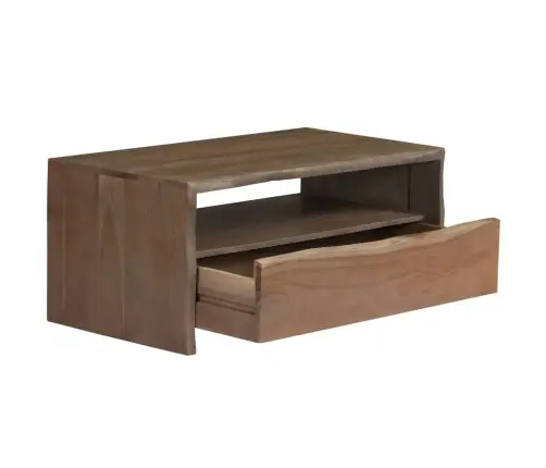 Kafijas Galdiņš, Akācijas Masīvkoks, 90X50X40 Cm, Pelēks Vidaxl