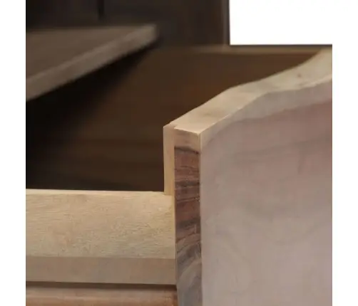 Kafijas Galdiņš, Akācijas Masīvkoks, 90X50X40 Cm, Pelēks Vidaxl