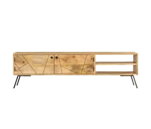 Tv Skapītis, 140X30X40 Cm, Masīvs Mango Koks Vidaxl