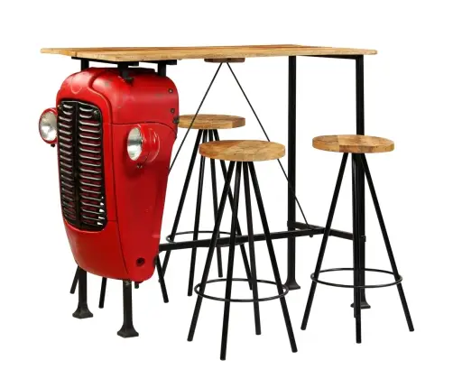 Baro Baldų Komplektas, 5D., Mango Med. Masyvas, 120X60X107Cm