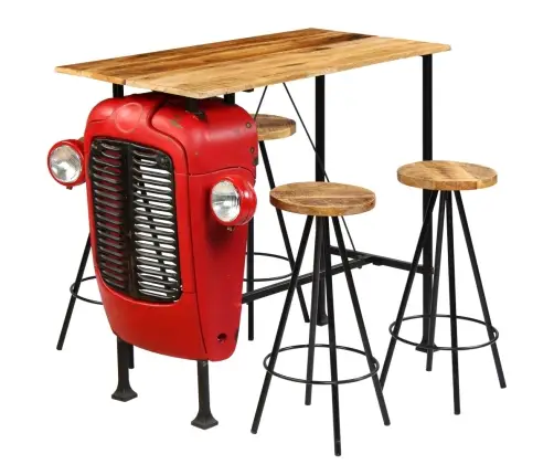 Baro Baldų Komplektas, 5D., Mango Med. Masyvas, 120X60X107Cm