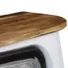 Kumode, Mašīnas Dizains, Mango Masīvkoks, Balta Vidaxl