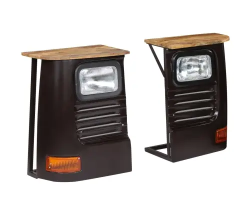 Šoninė Spintelė, Pilka, Mango Medienos Masyvas, Sunkvež. Diz.