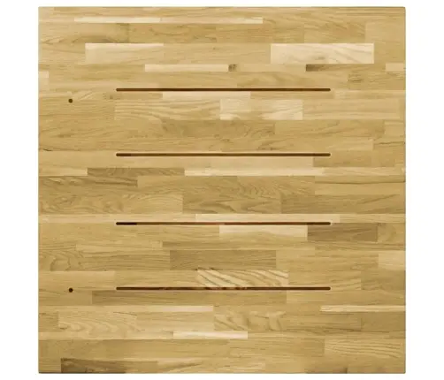 Lauaplaat Tammepuidust, Ümmargune, 23 Mm, 70 X 70 Cm