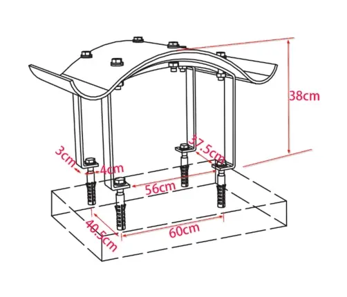 Kamino Stogelis, Nerūdijantis Plienas 70 X 100 X 38 Cm