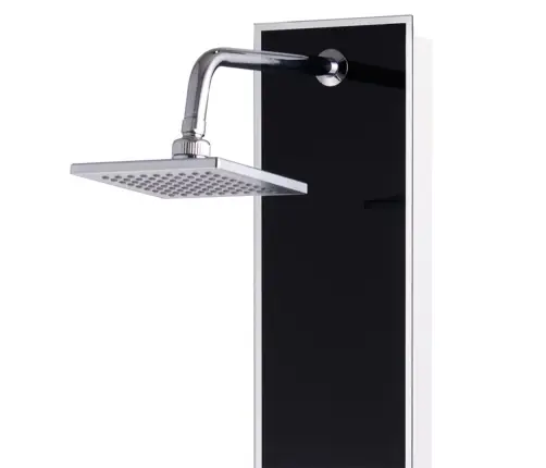 Dušipaneeli Süsteem, Klaas, 18 X 42,1 X 120 cm Must