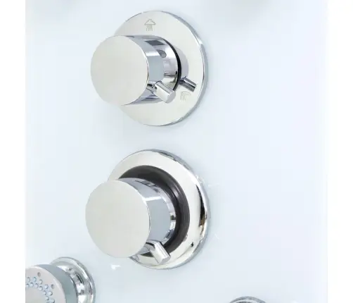 Dušo Panelė, Stiklas, 25X44,6X130cm Balta