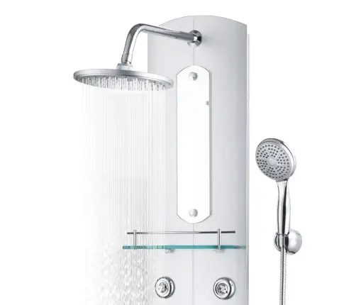 Dušipaneeeli Süsteem, 25 X 43 X 120 cm Hõbedane