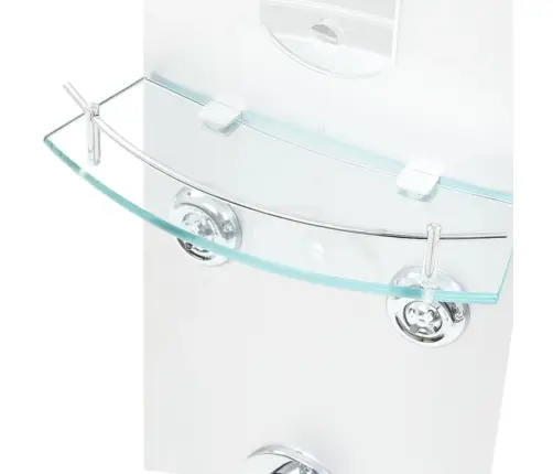 Dušipaneeeli Süsteem, 25 X 43 X 120 cm Hõbedane