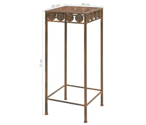 Augu Statīvi, 3 Gab., Vintāžas Stils, Sarūsējis Metāls Vidaxl