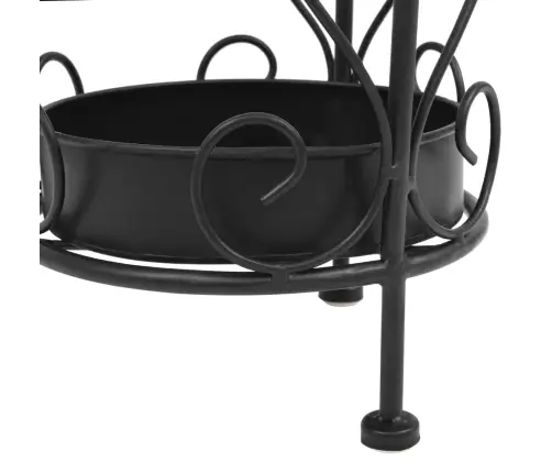 Stovas Skėčiams, Vintažinio St., Metalas, 26X46cm Juodas