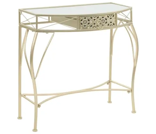 Lisalaud Prantsuse Stiilis, Metall 82 X 39 X 76 Cm Kuldne