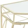 Lisalaud Prantsuse Stiilis, Metall 82 X 39 X 76 Cm Kuldne