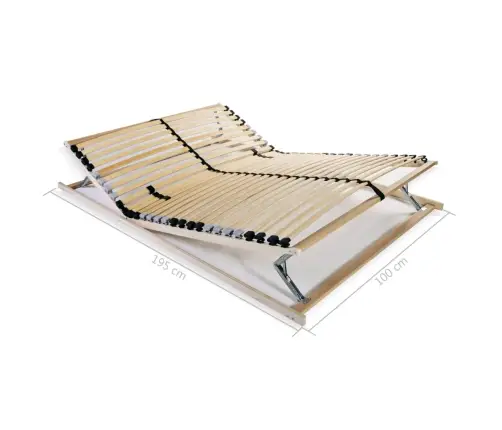 Gultas Redeles, 28 Līstītes, 7 Zonas, 100X200 Cm Vidaxl