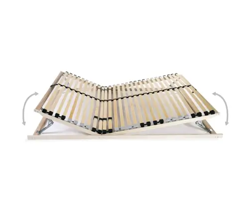 Gultas Redeles, 28 Līstītes, 7 Zonas, 120X200 Cm Vidaxl