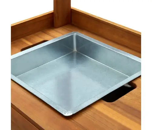 Köögikäru Akaatsiapuidust 92 X 43,5 X 141,5 Cm