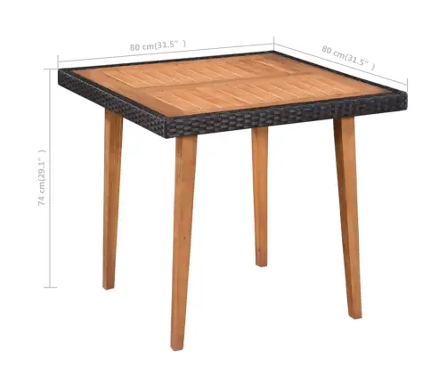 Lauko Valgomojo Baldų Kompl., 5D., Juod. Ir Rud. Sp., Polirat.