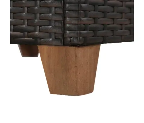 4-Daļīgs Dārza Atpūtas Mēbeļu Komplekts Ar Matračiem, Pe, Brūns Vidaxl