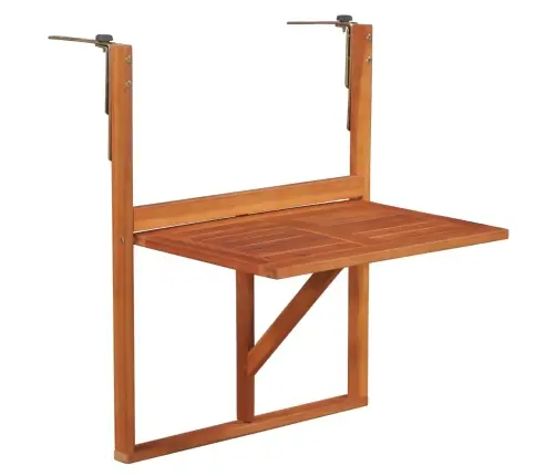 Piekarams Balkona Galds, 64,5X44X80 Cm, Akācijas Masīvkoks Vidaxl