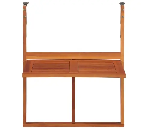 Piekarams Balkona Galds, 64,5X44X80 Cm, Akācijas Masīvkoks Vidaxl