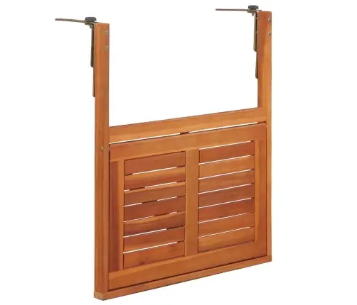 Piekarams Balkona Galds, 64,5X44X80 Cm, Akācijas Masīvkoks Vidaxl