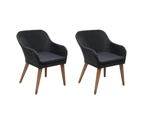 Aiatoolid Patjadega 2 Tk, Polürotang, Must