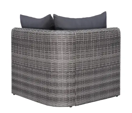 Sodo Poilsio Baldų Komplektas Su Pag., 8D., Pilk. Sp., Polir.