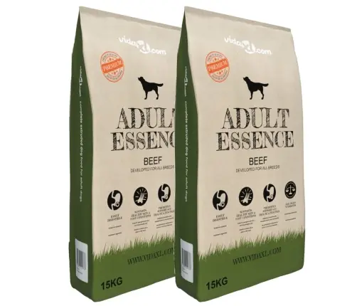 Suņu Sausā Barība, Adult Essence Beef, 2 Gab., 30 Kg Vidaxl