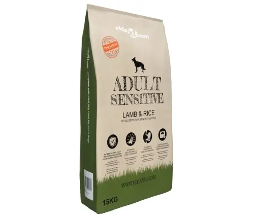 Suņu Sausā Barība, Adult Sensitive Lamb & Rice, 2 Gab., 30 Kg  Vidaxl