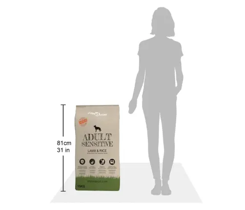 Suņu Sausā Barība, Adult Sensitive Lamb & Rice, 2 Gab., 30 Kg  Vidaxl