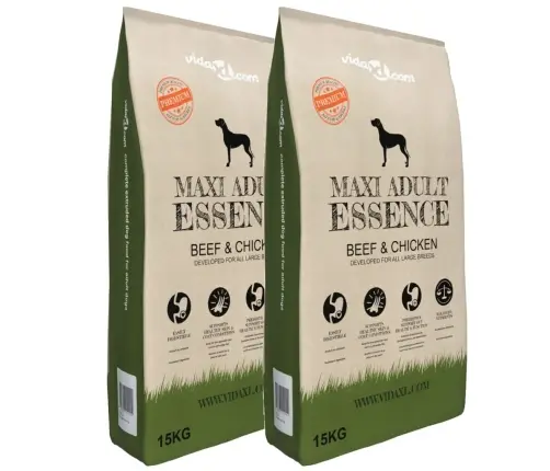Suņu Barība, Maxi Adult Essence Beef & Chicken, 2 Gab., 30 Kg Vidaxl