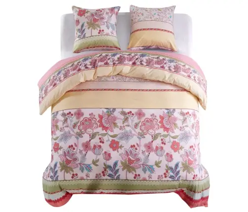 Patalynės Komplektas, 200X220/80X80cm Dryžuotas/Gėlių Raštai