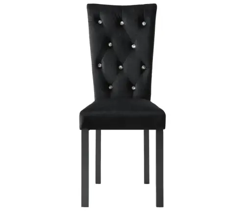 Söögitoolid 2 Tk, Must, Samet