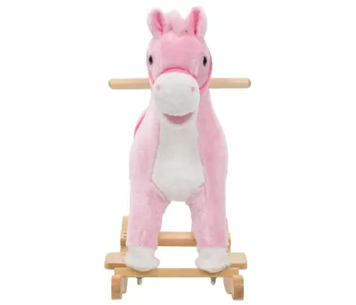 Bērnu Šūpuļzirdziņš, 65X32X58 Cm, Rozā Plīšs Vidaxl