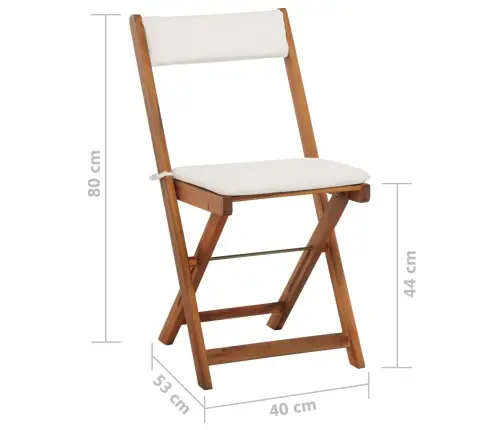 3-Osaline Bistrookomplekt Patjadega, Akaatsiapuit